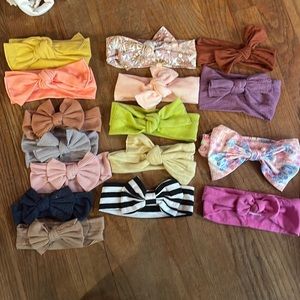 Baby/ infant/ toddler head wraps head bands set of 16